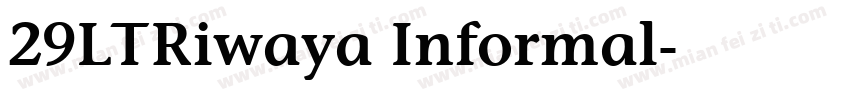 29LTRiwaya Informal字体转换
